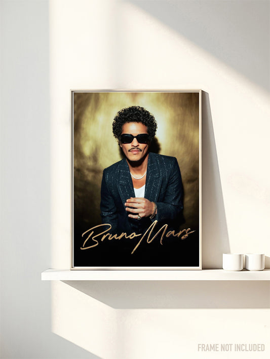 BRUNO MARS - Symbios Design Rare Glossy Poster Print