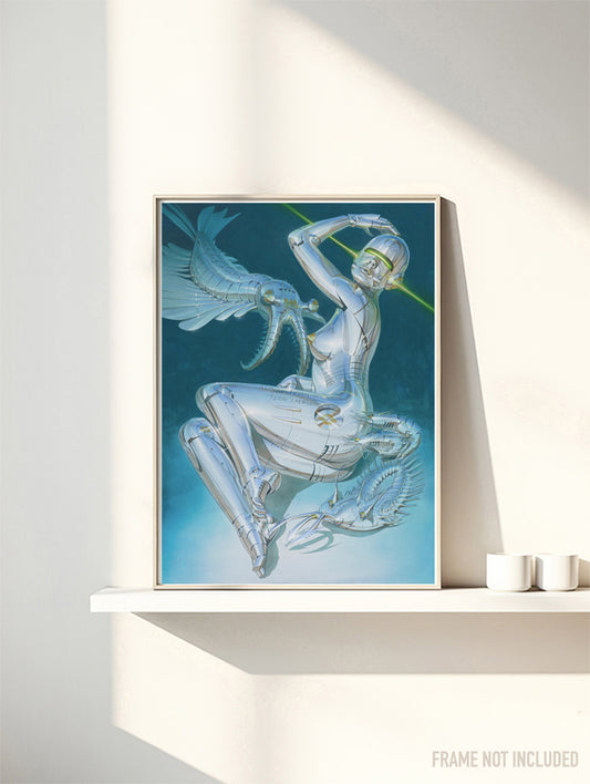Hajime Sorayama - The Cambrian Explosion - Symbios Design Rare Glossy Poster Print