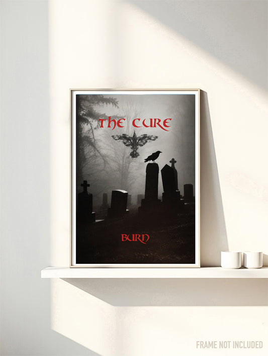 THE CURE - BURN - Symbios Design Rare Glossy Poster Print