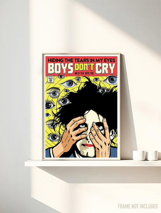 The Cure - Boys don't Cry - Rare Music Poster, Music Decor, Band Memorabilia, Music Lover Gift