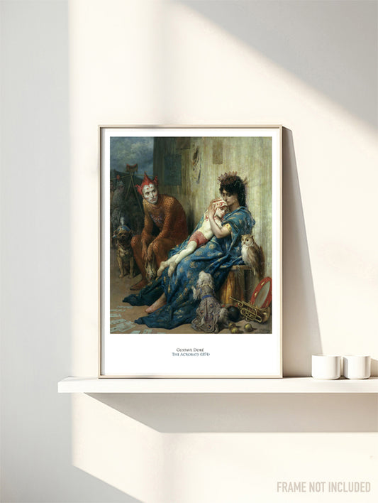 Gustave Doré - The Acrobats - Rare Original Mural Deco - Art Classics