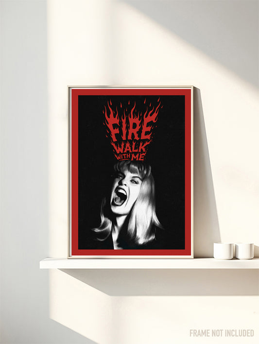 Twin Peaks - Fire walk with me - Laura Palmer - TV MOVIE Poster, Music Wall Art, Retro Vintage Decor, Band Memorabilia, Lover Gift