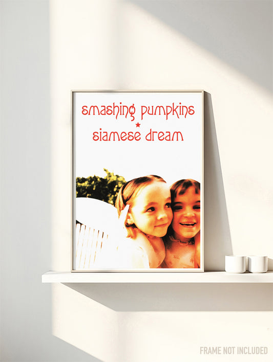 Smashing Pumkins - Siamese Dream - Rare Portrait Music Poster, Music Decor, Band Memorabilia, Music Lover Gift