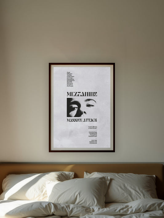 MASSIVE ATTACK - MEZZANINE - Symbios Design - Rare Glossy Print