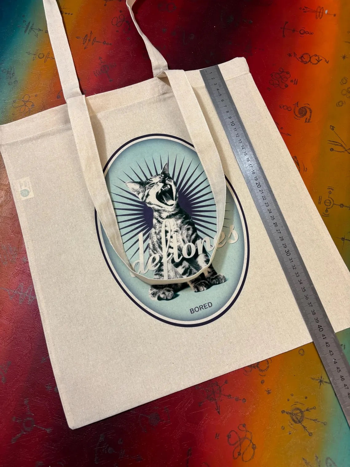 DEFTONES - BORED - Tote Bag – Oeko-Tex Certified Cotton Reusable Bag