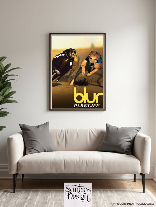 BLUR - PARKLIFE - Retro Vintage Music Poster, Music Decor, Band Memorabilia, Music Lover Gift