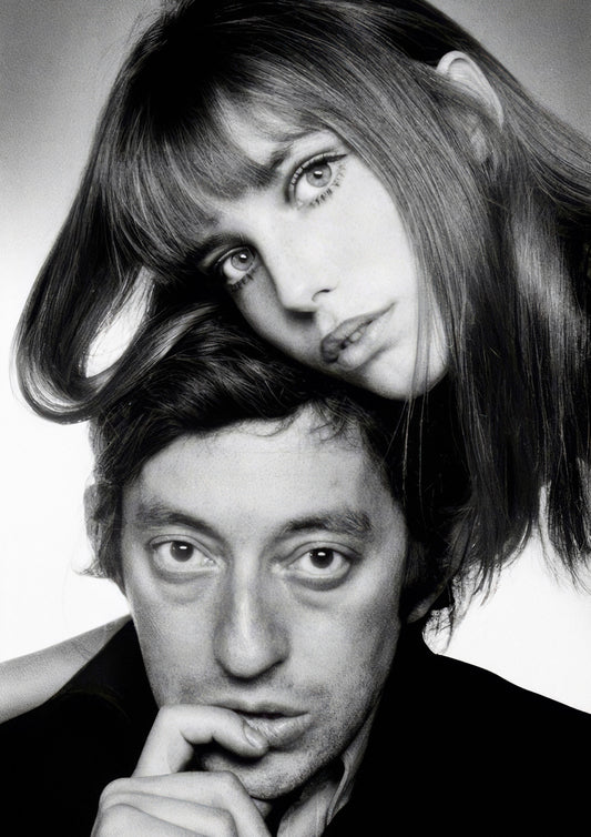 GAINSBOURG & BIRKIN - Symbios Design Rare Glossy Poster Print