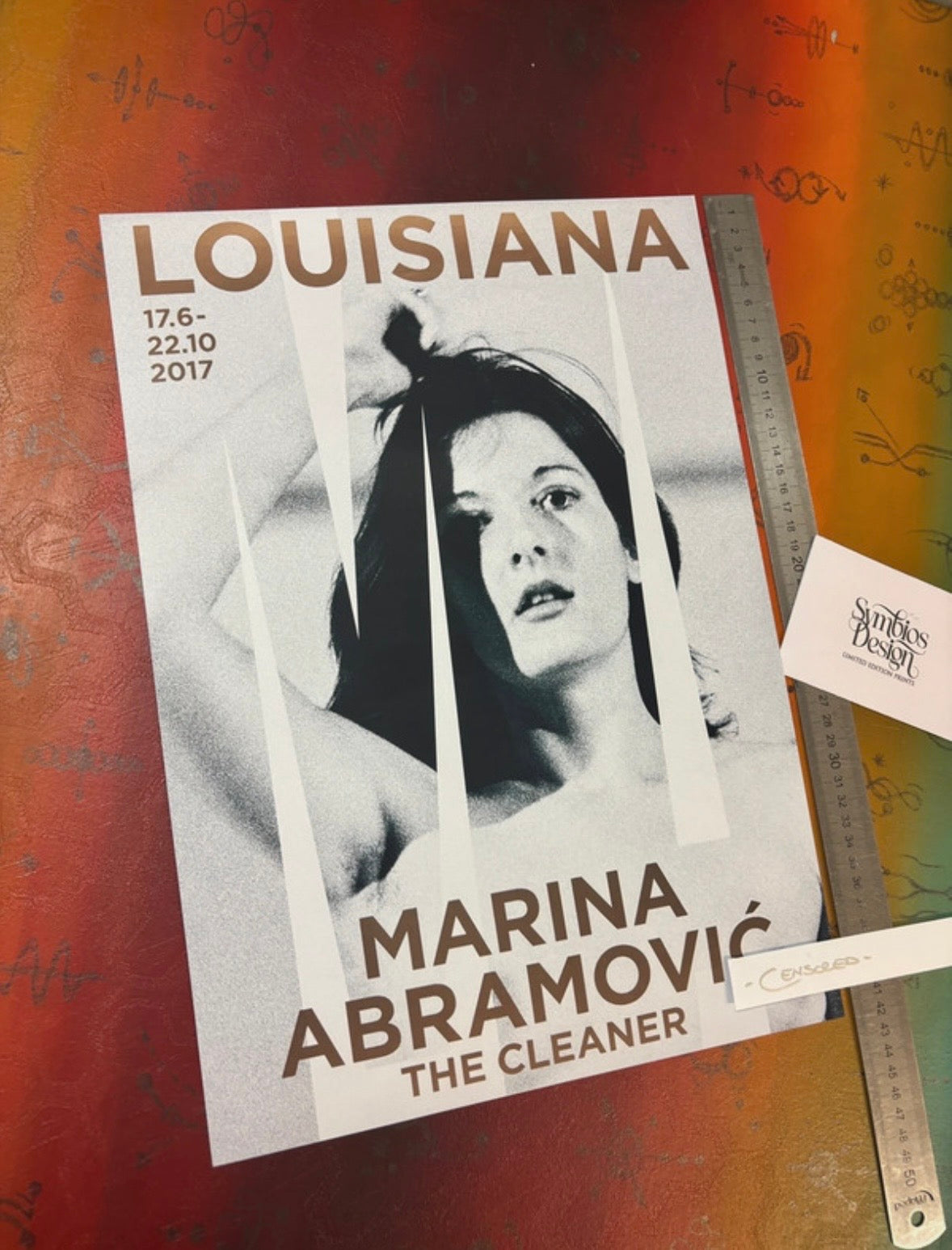 MARINA ABRAMOVIC - THE CLEANER - Symbios Design Rare Glossy Poster Print