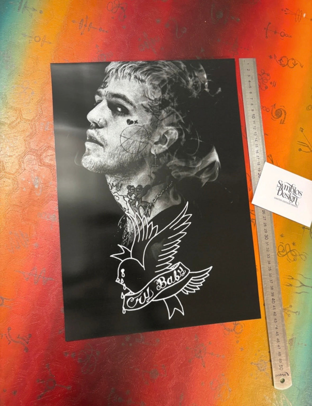 LIL PEEP - CRY BABY - Symbios Design Rare Glossy Poster Print