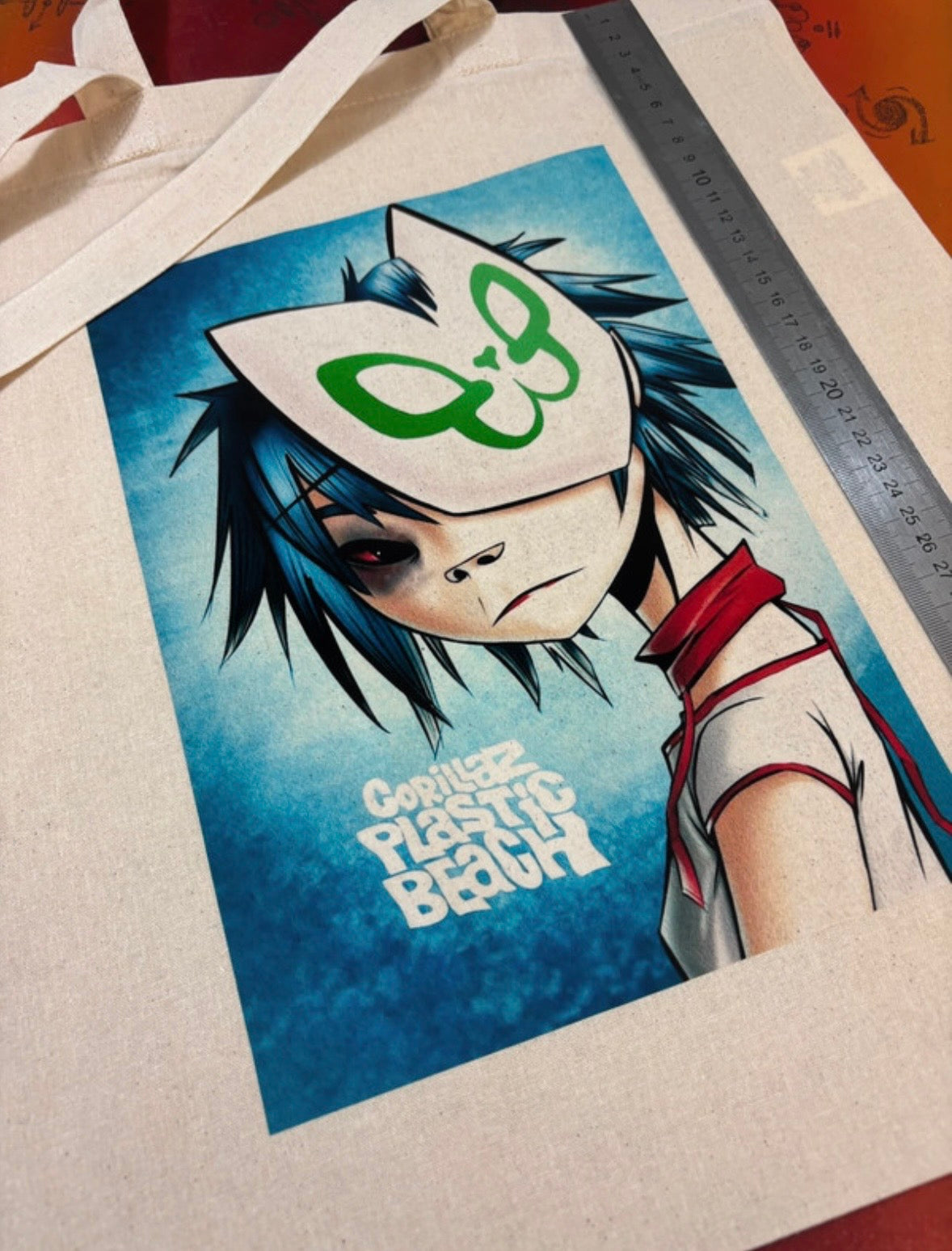 GORILLAZ - PLASTIC BEACH - Symbios Design Tote Bag