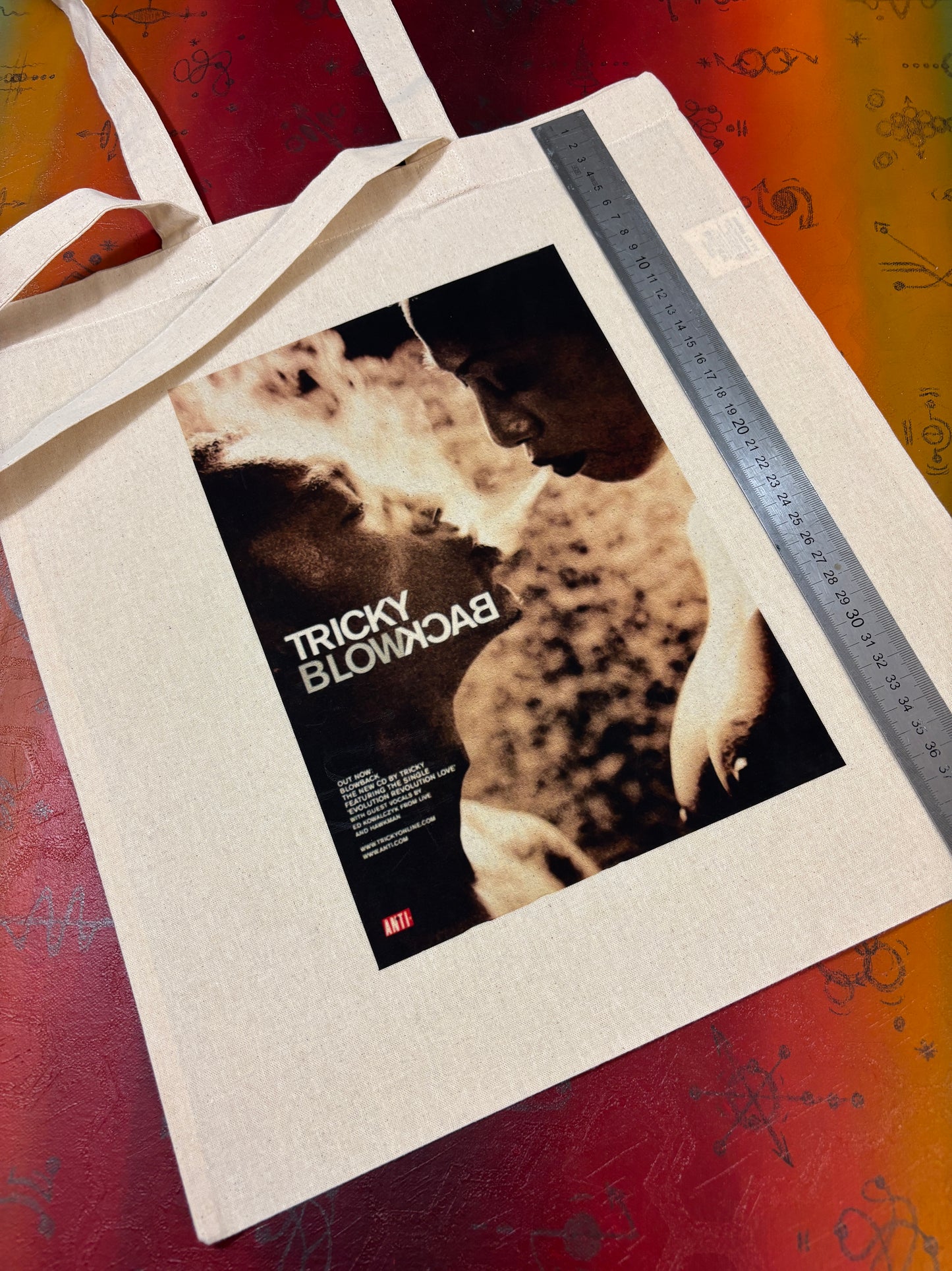 Sac cabas rétro IGGY POP : style années 90, coton certifié Oeko-Tex