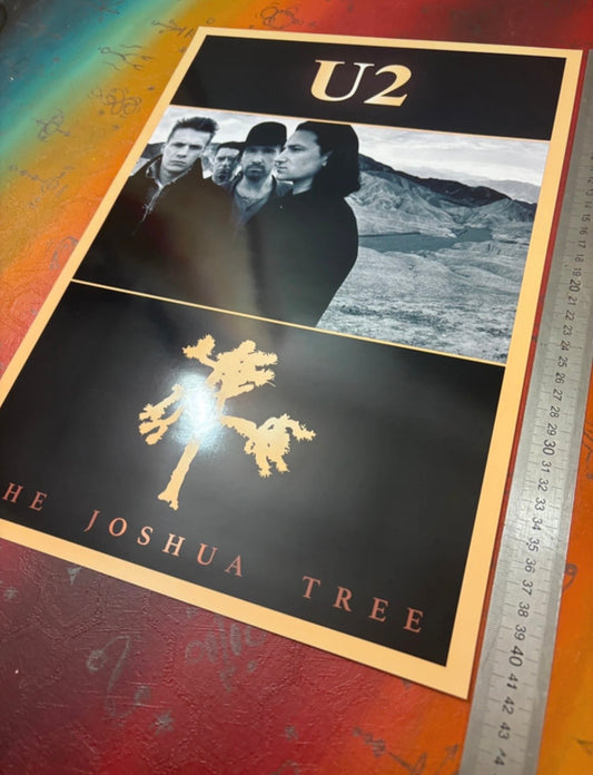 U2 JOSHUA TREE - Symbios Design Rare Glossy Poster Print