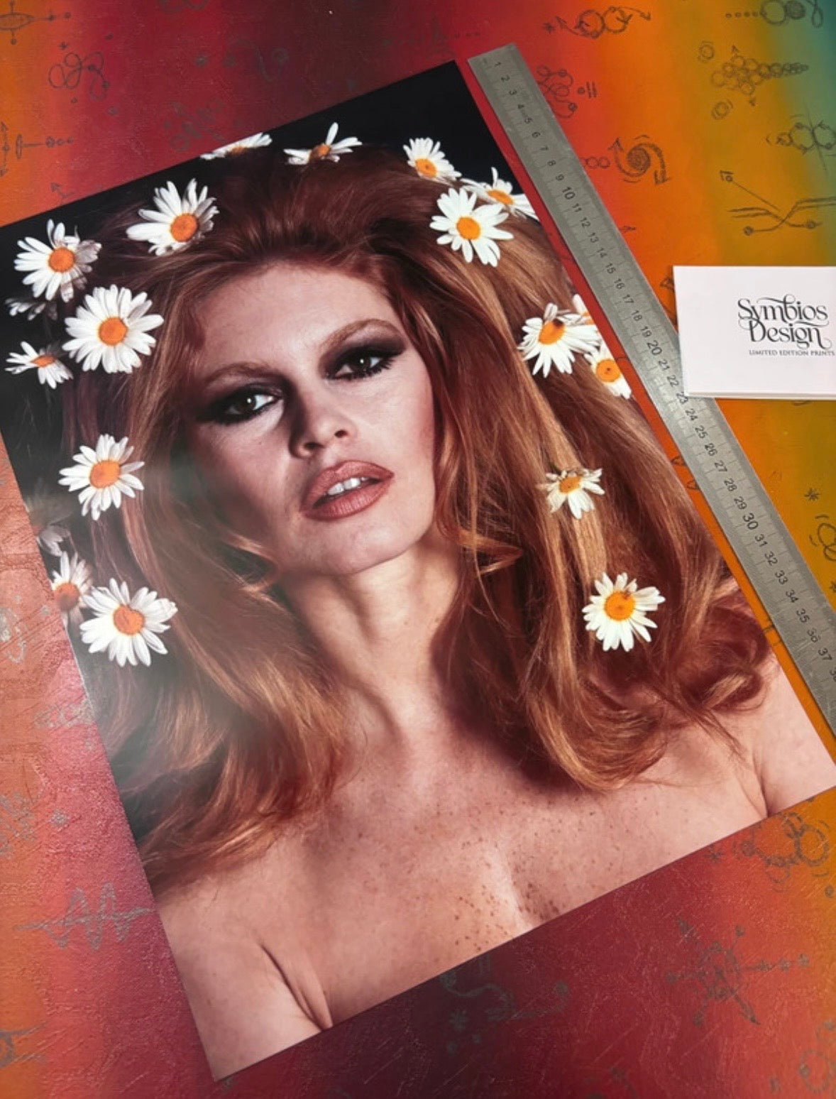 BRIGITTE BARDOT - Symbios Design Rare Glossy Poster Print