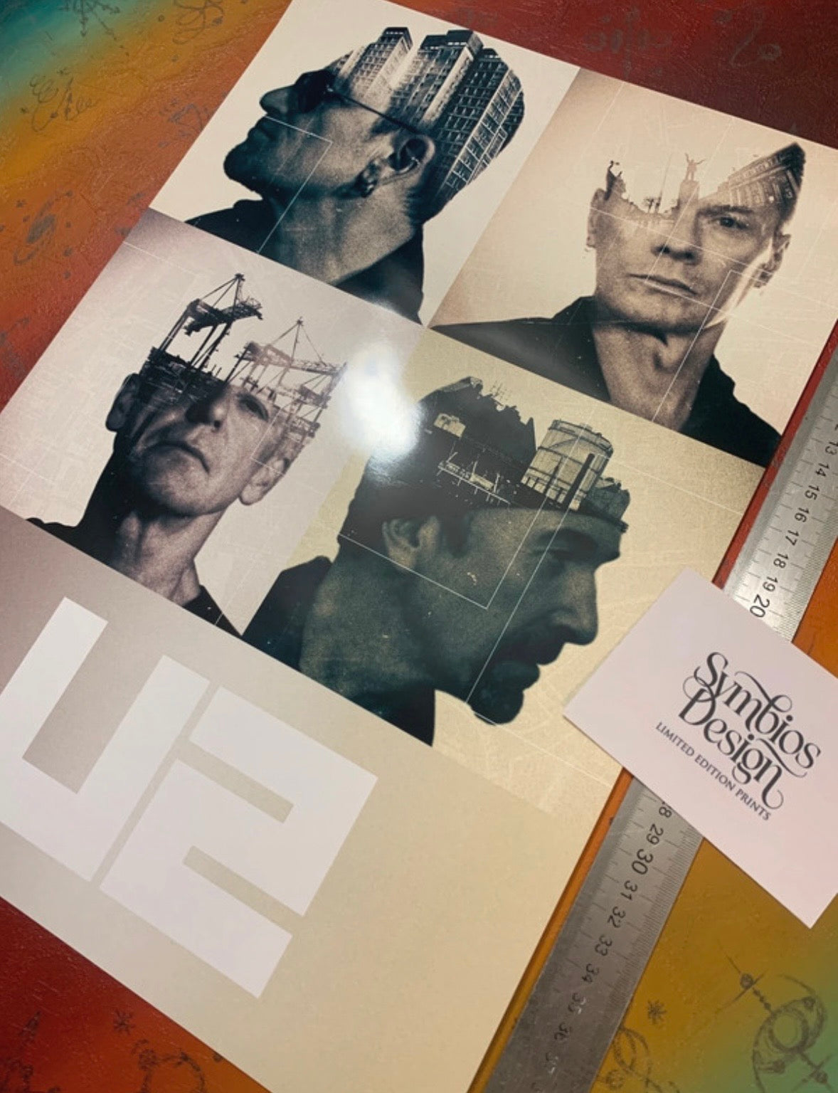 U2 - Symbios Design Rare Glossy Poster Print