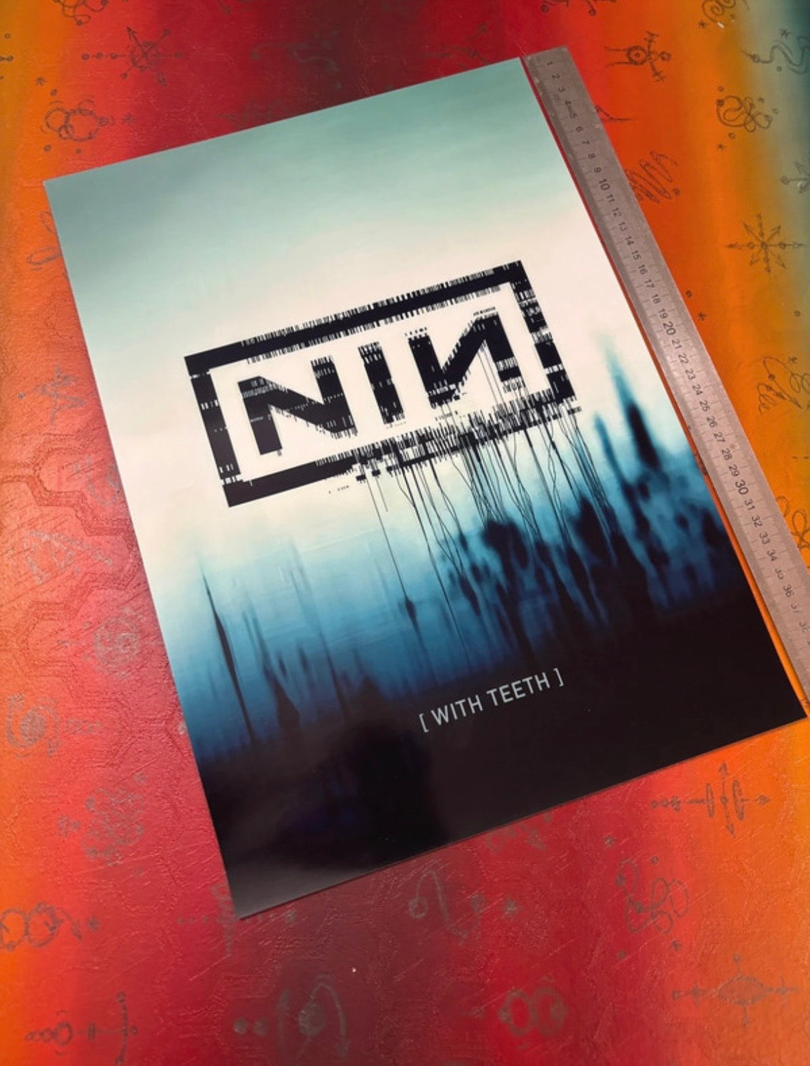 NINE INCH NAILS - WITH TEETH - Symbios Design Rare Glossy Poster Print