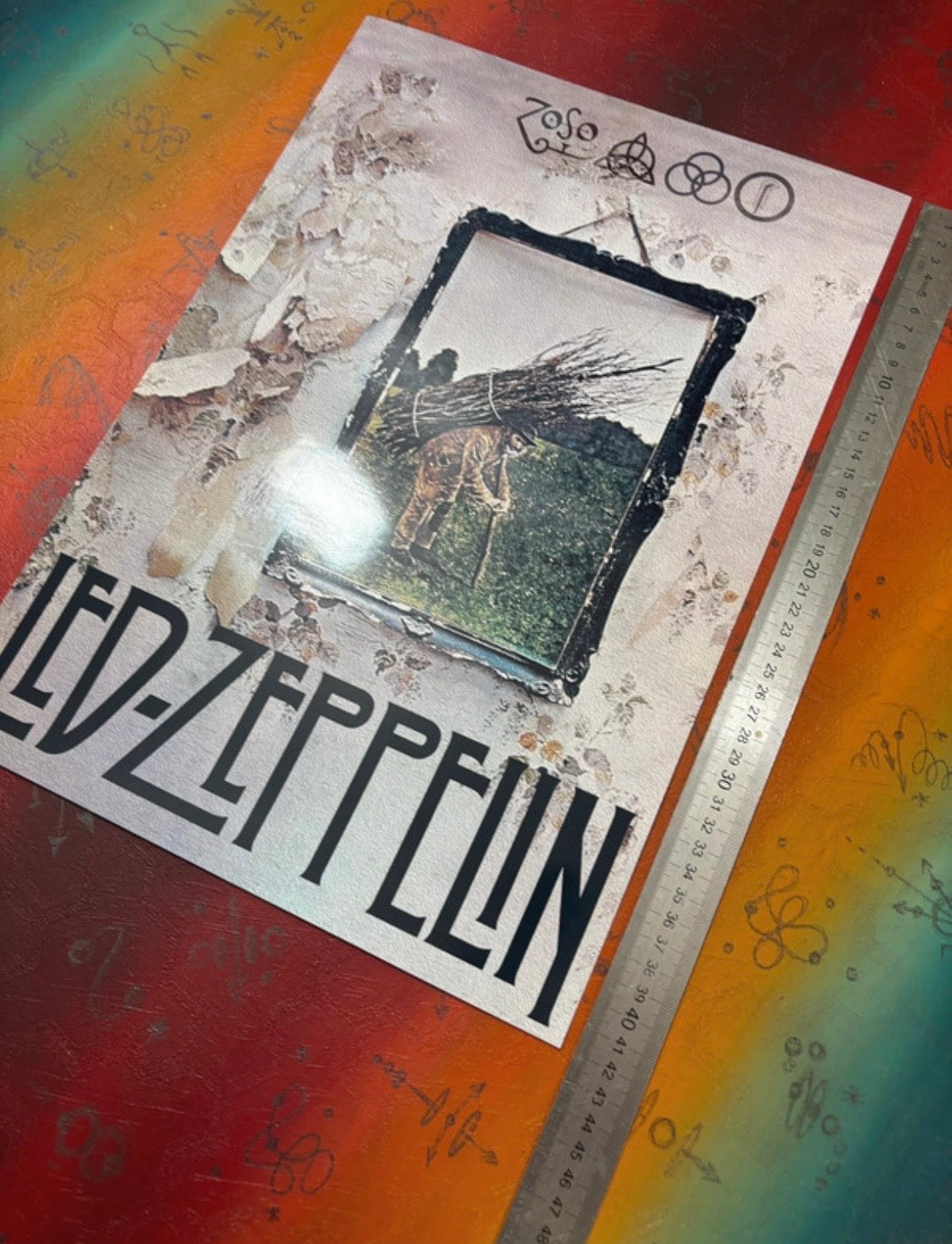 LED ZEPPELIN - Symbios Design Rare Glossy Poster Print