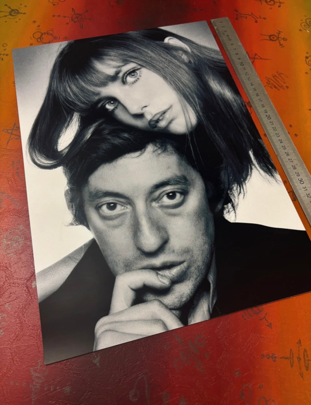 GAINSBOURG & BIRKIN - Symbios Design Rare Glossy Poster Print