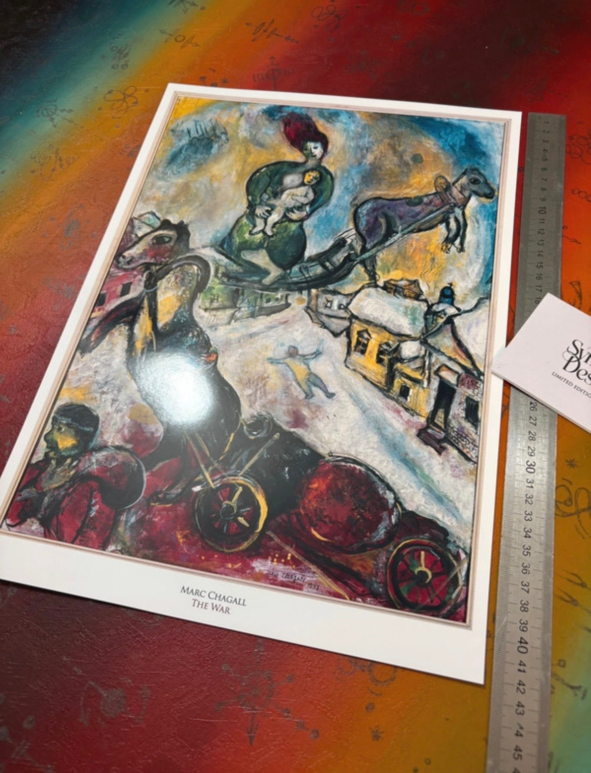 MARC CHAGALL - THE WAR - Symbios Design Rare Glossy Poster Print