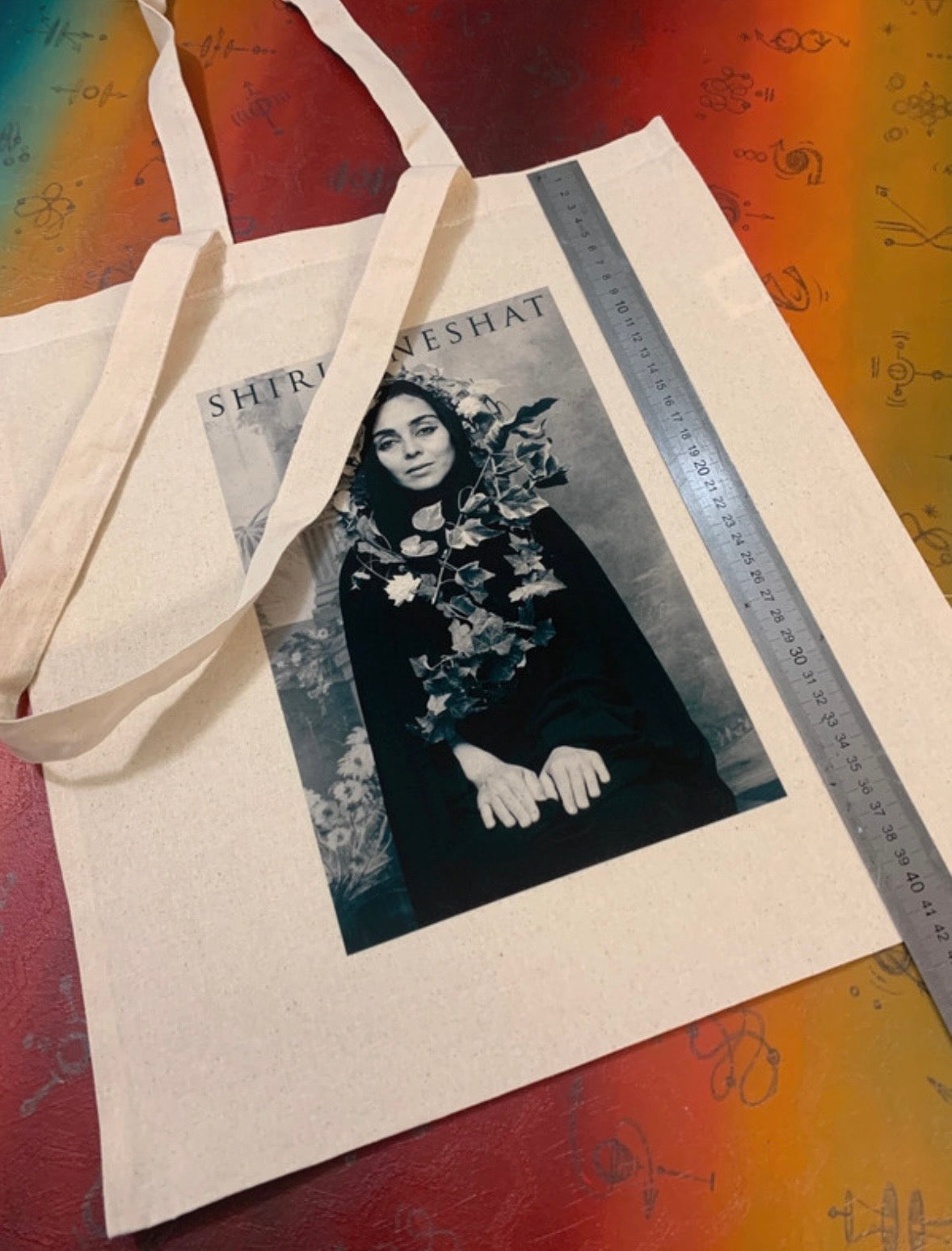 SHIRIN NESHAT - Symbios Design Tote Bag