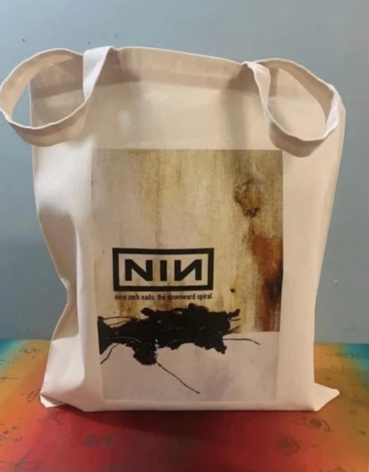 NINE INCH NAILS - THE DOWNWARD SPIRAL - Symbios Design Tote Bag