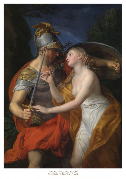 POMPEO GIROLAMO BATONI - Symbios Design Rare Glossy Poster Print