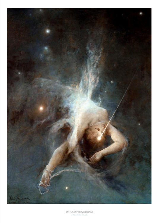 WITOLD PRUSZKOWSKI - FALLING STAR - Symbios Design Rare Glossy Poster Print