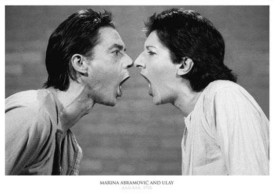 ABRAMOVIC & ULAY - AAA - AAA - Symbios Design Rare Glossy Poster Print