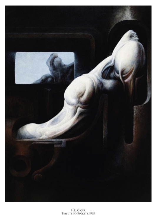HR GIGER - TRIBUTE TO BECKETT - Symbios Design Rare Glossy Poster Print