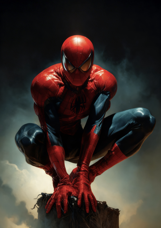 SPIDERMAN - Symbios Design Rare Glossy Poster Print