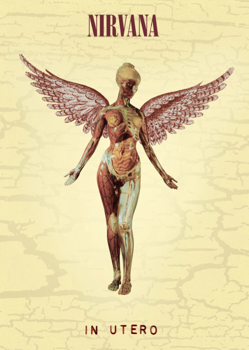 NIRVANA - IN UTERO - Symbios Design Rare Glossy Poster Print