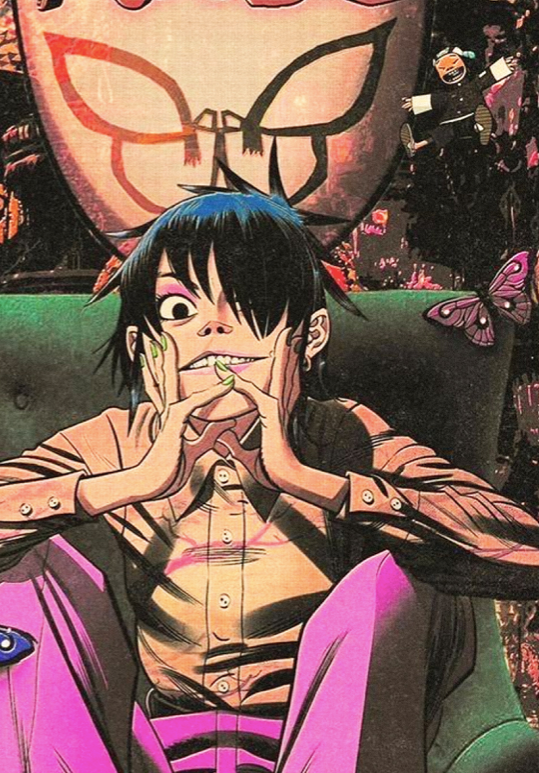 Gorillaz - Noodle Anime Character Poster | Band Art Wall Print