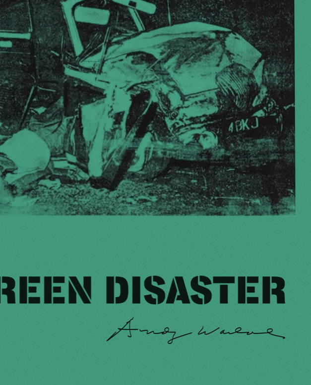 Andy Warhol - Green Disaster - Rare Music Poster, Music Decor, Band Memorabilia, Music Lover Gift