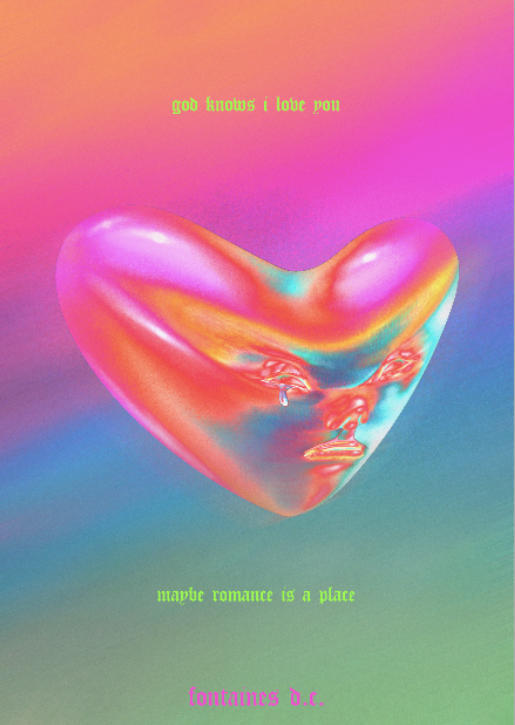 FONTAINES DC - ROMANCE II - Symbios Design Rare Glossy Poster Print