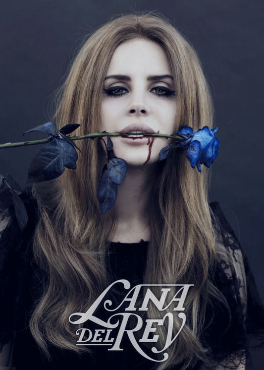 LANA DEL REY - BLUE ROSE - Symbios Design Rare Glossy Poster Print