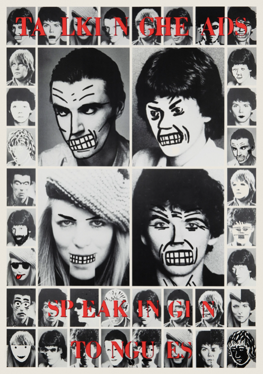 TALKING HEADS - SPEAKING TONGUES - Symbios Design Rare Glossy Poster Print