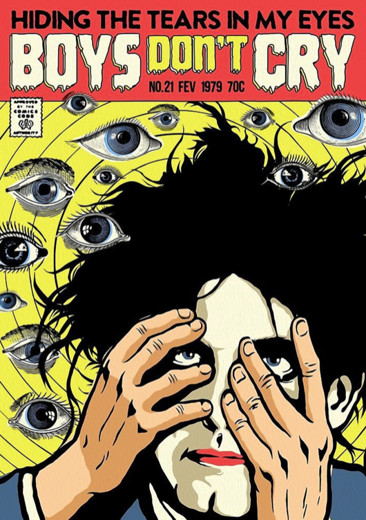 THE CURE - BOYS DON'T CRY - Symbios Design Rare Glossy Poster Print