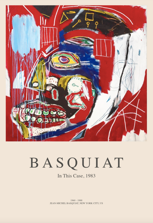 BASQUIAT- IN THIS CASE - Symbios Design Rare Glossy Poster Print
