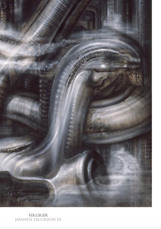 H.R.Giger Japanese Excursion III - Symbios Design Rare Glossy Poster Print