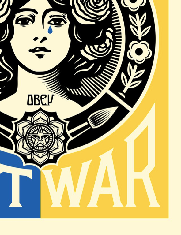 MAKE ART NOT WAR - OBEY - Symbios Design Rare Glossy Poster Print