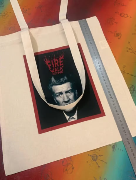 DAVID LYNCH - TWIN PEAKS - FIRE WALK WITH ME - Tote Bag – Oeko-Tex Certified Cotton Reusable Bag