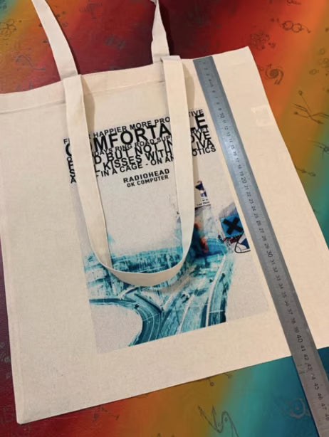 RADIOHEAD - OK COMPUTER - Tote Bag – Oeko-Tex Certified Cotton Reusable Bag
