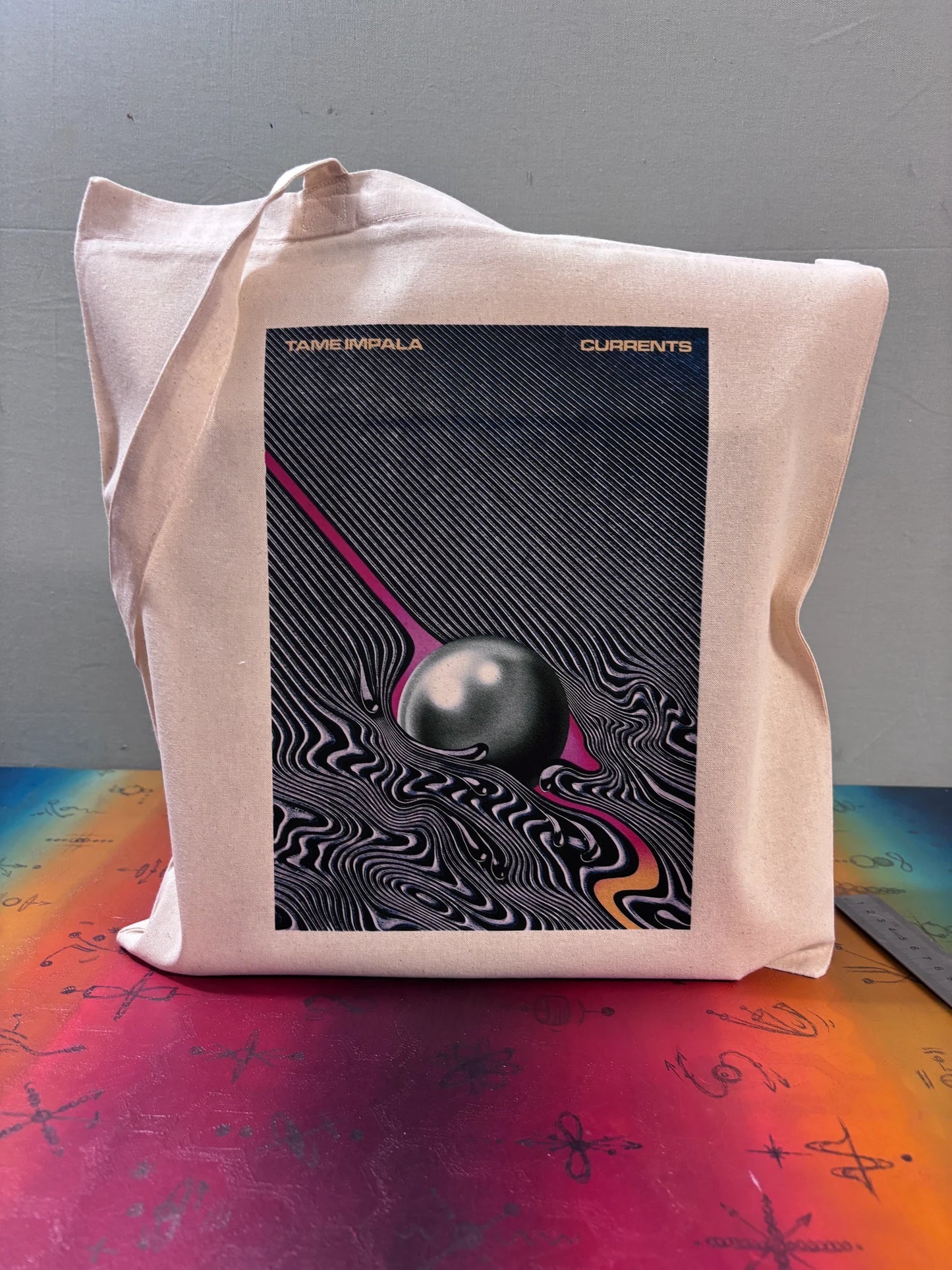 TAME IMPALA - CURRENTS - Tote Bag – Oeko-Tex Certified Cotton Reusable Bag