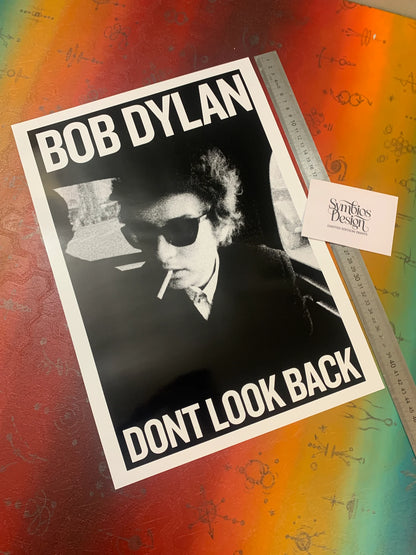 BOB DYLAN - DON'T LOOK BACK - Symbios Design - Rare Glossy Print
