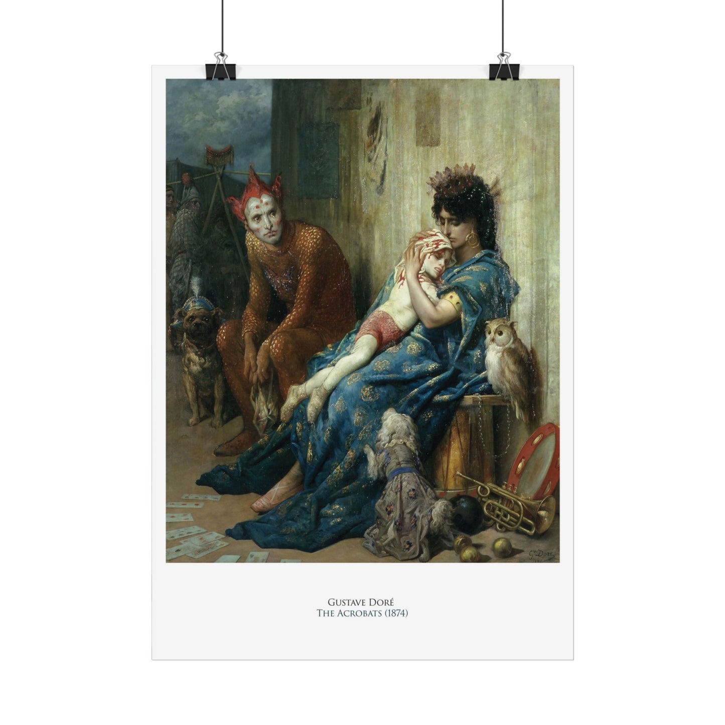 Gustave Doré - The Acrobats - Rare Original Mural Deco - Art Classics