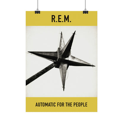 R.E.M. - Automatic for the People - Rare Music Poster,  Music Decor, Band Memorabilia, Music Lover Gift