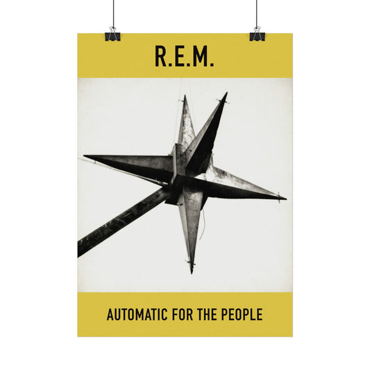R.E.M. - Automatic for the People - Rare Music Poster,  Music Decor, Band Memorabilia, Music Lover Gift