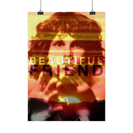 Beautiful Friend - JIm Morrison - The Doors  -  Rock Music Poster,  Music Decor, Band Memorabilia, Music Lover Gift