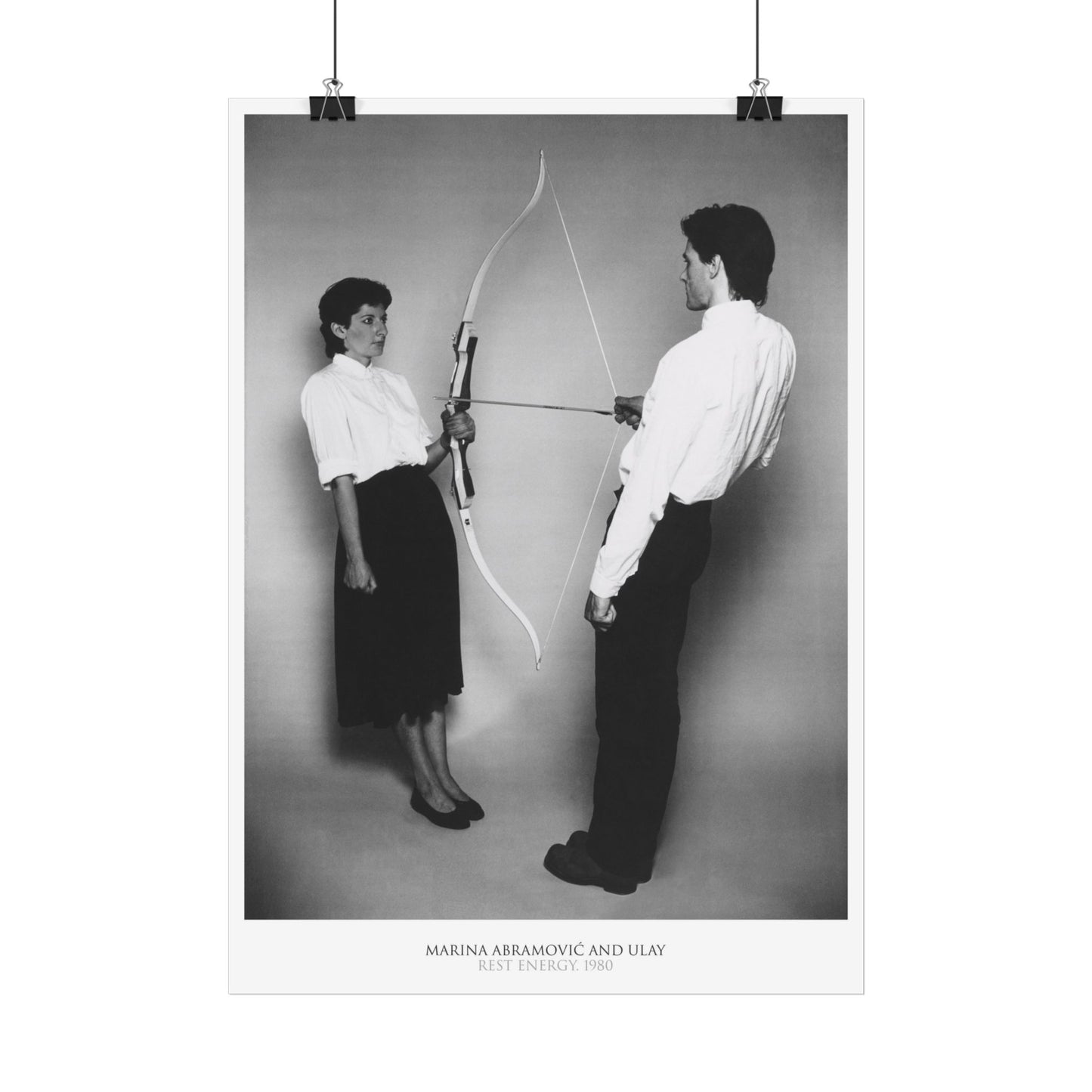 Marina Abramovic - Rest Energy - Rare Music Poster,  Music Decor, Band Memorabilia, Music Lover Gift