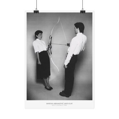 Marina Abramovic - Rest Energy - Rare Music Poster,  Music Decor, Band Memorabilia, Music Lover Gift