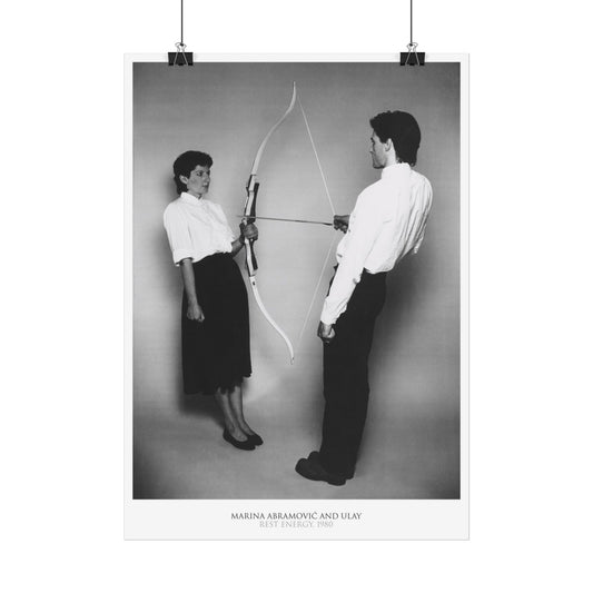 Marina Abramovic - Rest Energy - Rare Music Poster,  Music Decor, Band Memorabilia, Music Lover Gift